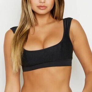 Drew ribbed elastic band bikini top by Frankie’s Bikinis